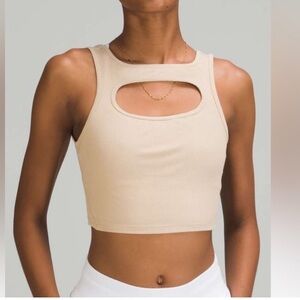 Lululemon LA Front Cutout Crop Tank